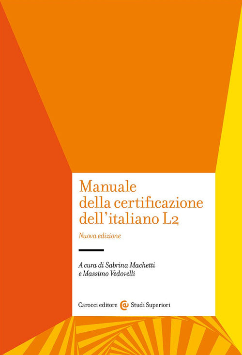 Cover of Manuale della certificazione dell'italiano L2
