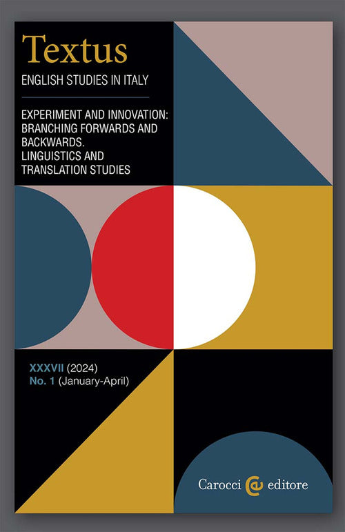 Textus. English studies in Italy. Vol. 1