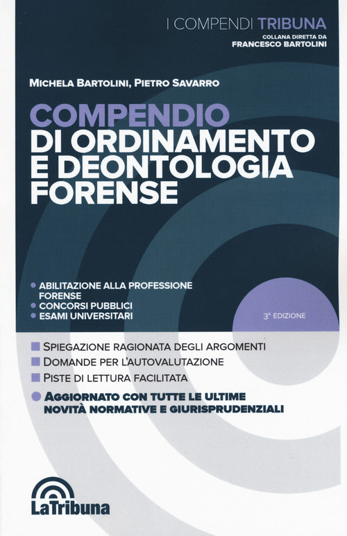 Cover of Compendio di ordinamento e deontologia forense