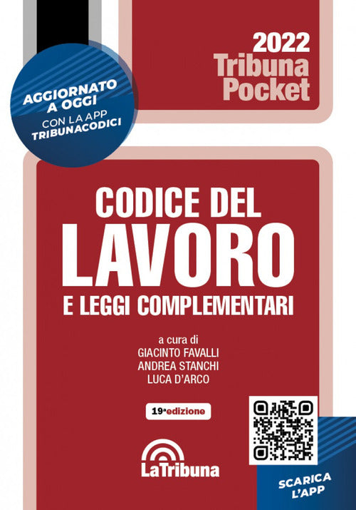Cover of Codice del lavoro e leggi complementari