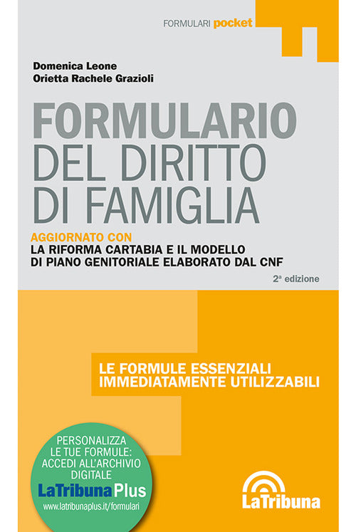 Cover of Formulario del diritto di famiglia