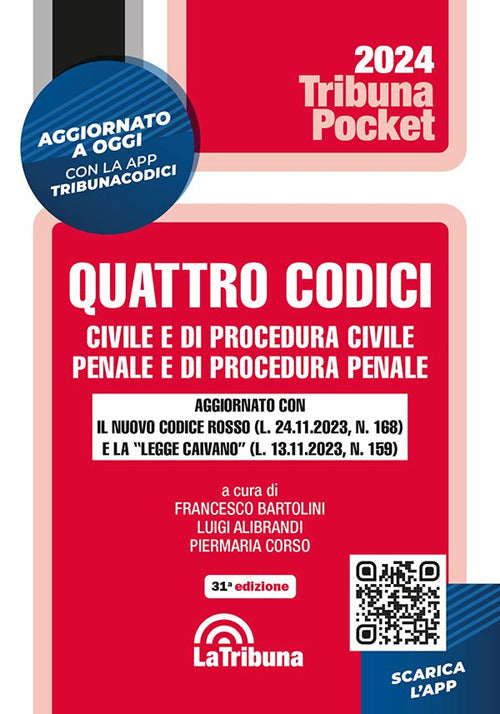 Cover of Quattro codici. Civile e di procedura civile, penale e di procedura penale