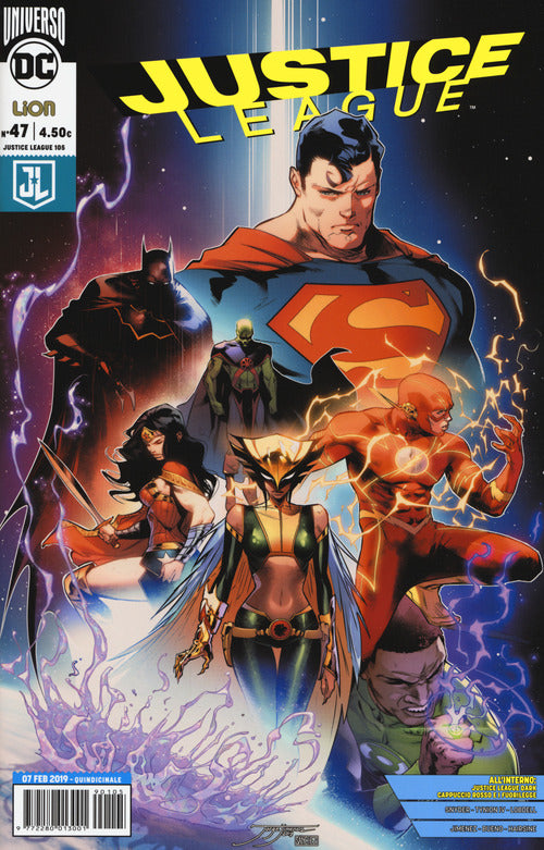 Cover of Rinascita. Justice League