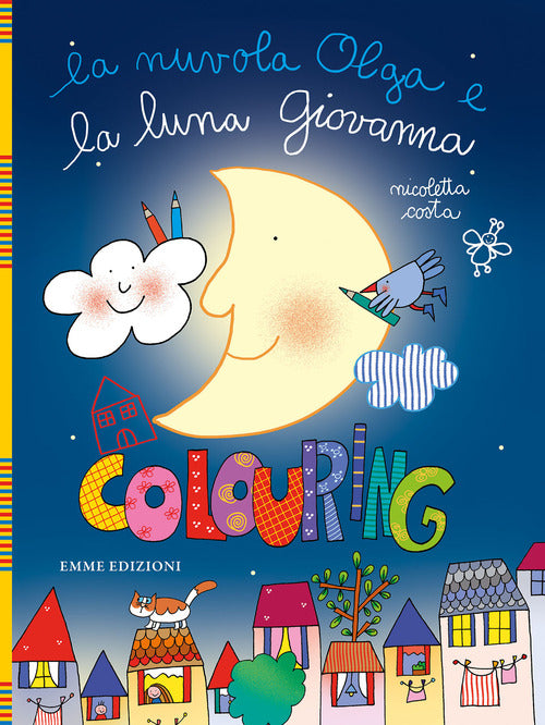 Cover of nuvola Olga e la luna Giovanna. Colouring