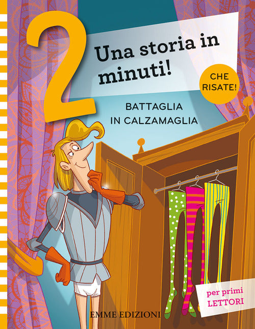 Cover of Battaglia in calzamaglia. Prime letture. Stampatello maiuscolo