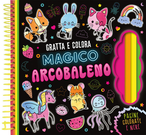 Magico arcobaleno. Gratta e colora