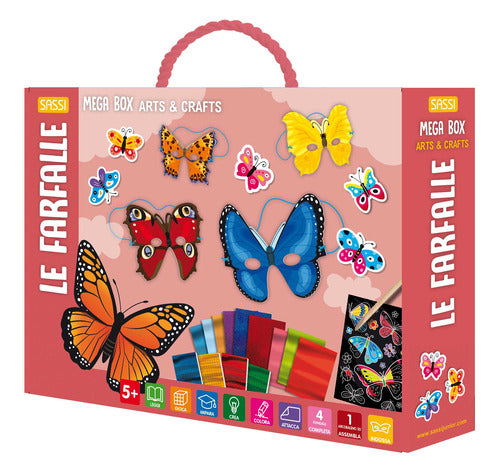 Le farfalle. Mega box arts & crafts