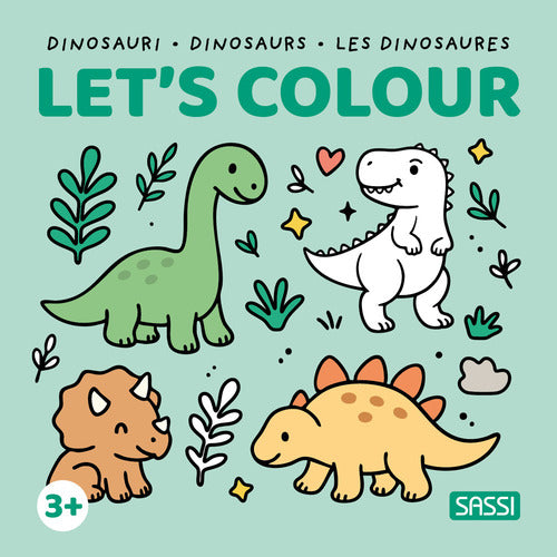 Dinosauri-Dinosaurs-Les dinosaures. Let's colour