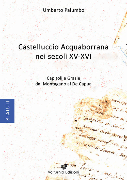 Cover of Castelluccio Acquaborrana Nei secoli XV-XVI. Capitoli e grazie dei Montagano e De Capua