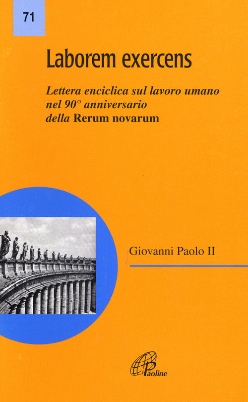 Cover of Laborem exercens. Lettera enciclica di Giovanni Paolo II sul lavoro umano