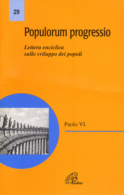 Cover of Populorum progressio. Lettera enciclica sullo sviluppo dei popoli