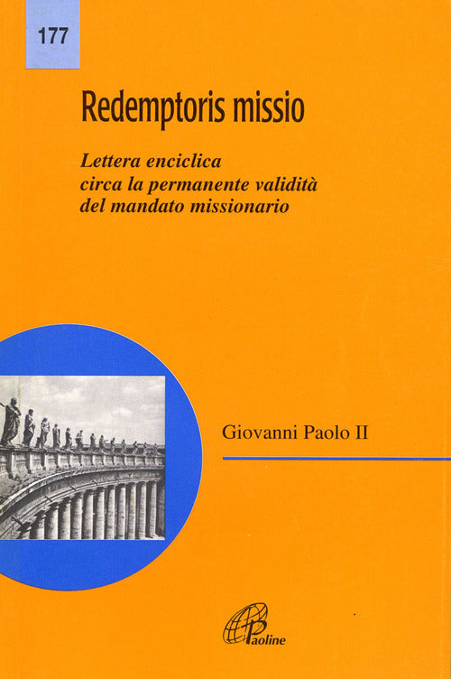 Cover of Redemptoris missio. Lettera enciclica circa la validità del mandato missionario