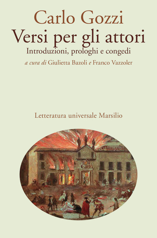 Cover of Versi per gli attori. Introduzioni, prologhi e congedi