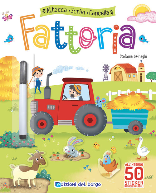 Fattoria. Attacca, scrivi, cancella. Con adesivi