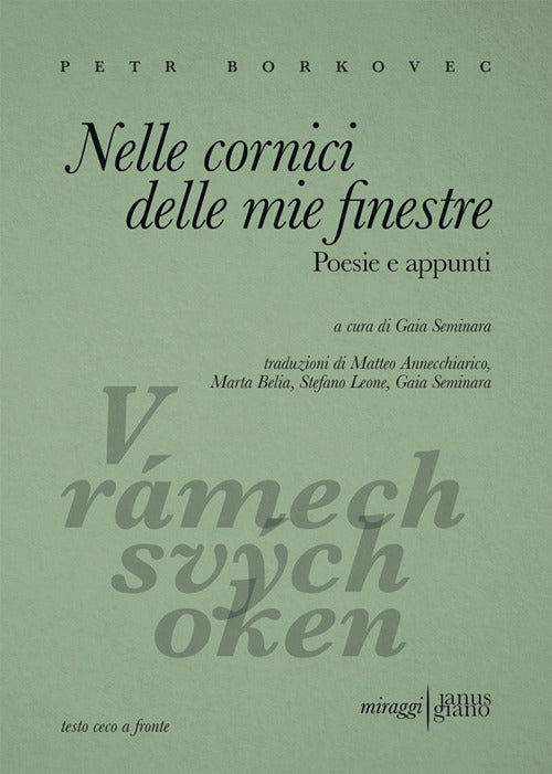 Nelle cornici delle mie finestre. Poesie e appunti. Testo ceco a fronte