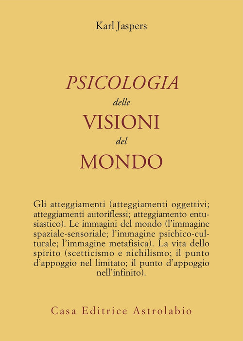 Psicologia delle visioni del mondo