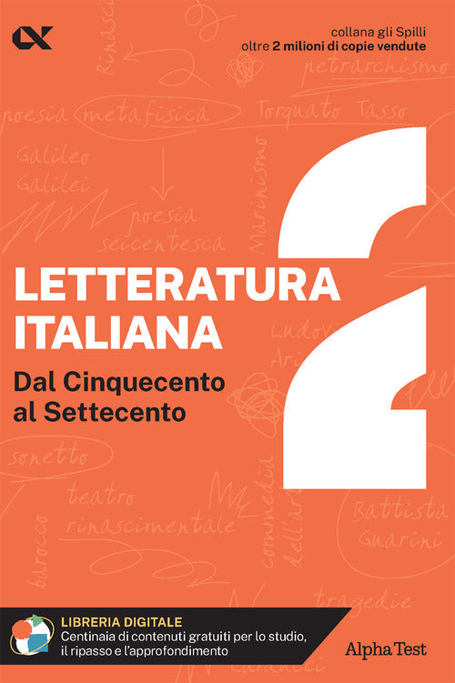 Letteratura italiana. Vol. 2: Dal Cinquecento al Settecento