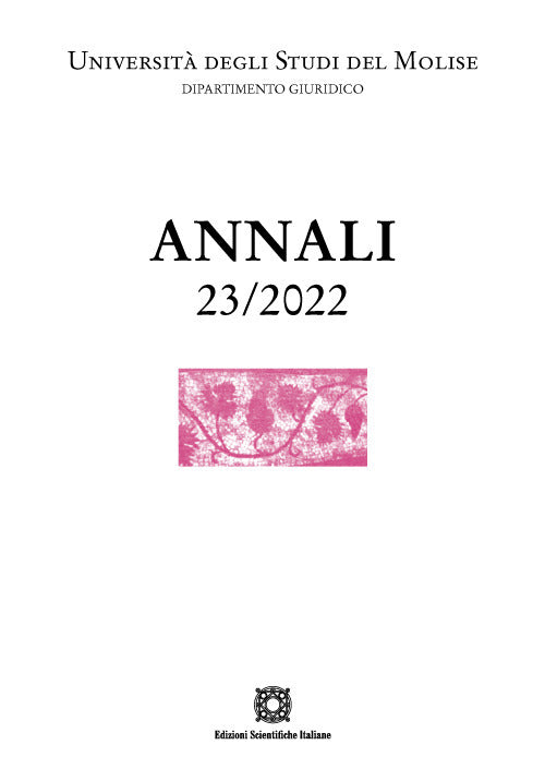 Annali del Dipartimento di scienze giuridico-sociali e dell'amministrazione. Vol. 23