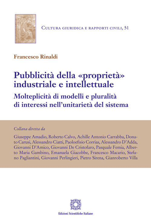 Pubblicità della «proprietà» industriale e intellettuale