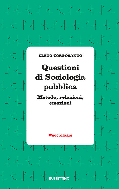 Questioni di sociologia politica. Metodo, relazioni, emozioni