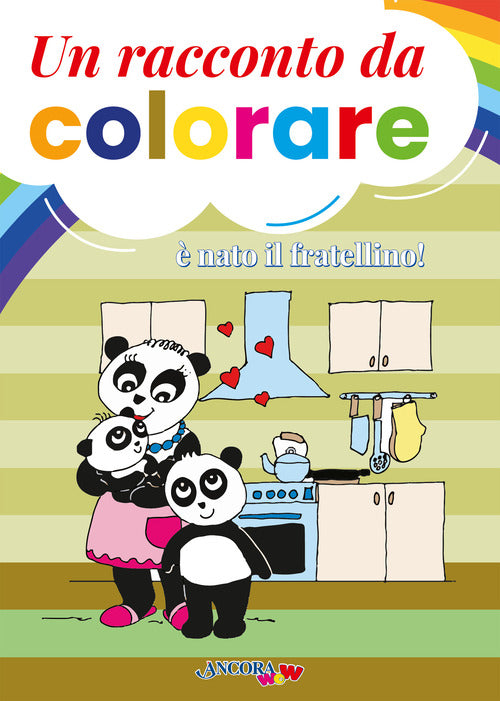 È nato il fratellino! Un racconto da colorare