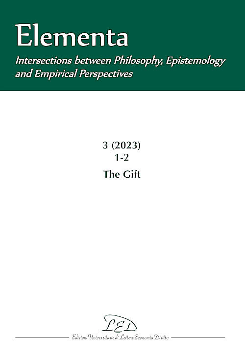 Elementa. Intersections between Philosophy, Epistemology and Empirical Perspectives. Vol. 3: The Gift