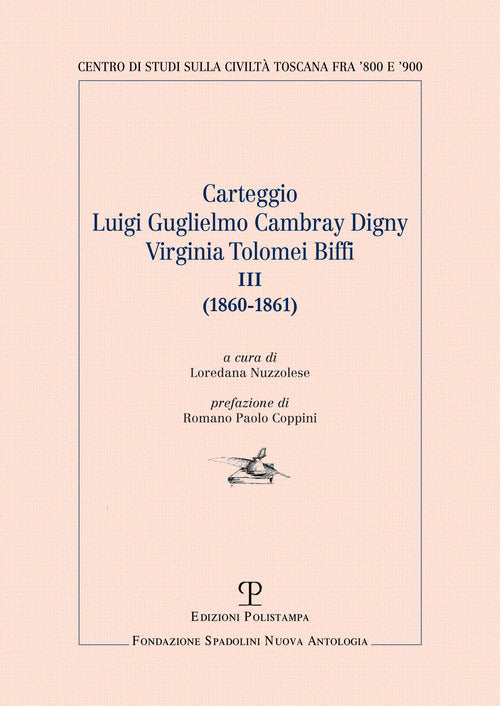 Carteggio Luigi Guglielmo Vambray Gigny-Virginia Tolomei Biffi III (1860-1861)