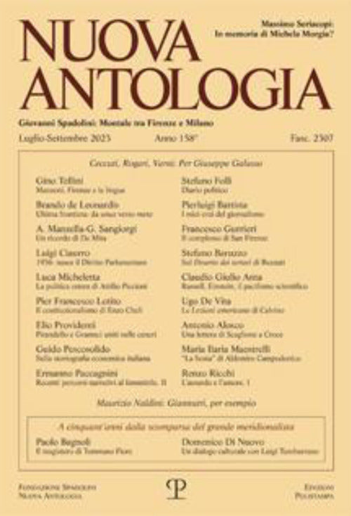 Nuova antologia. Vol. 3: Luglio-settembre