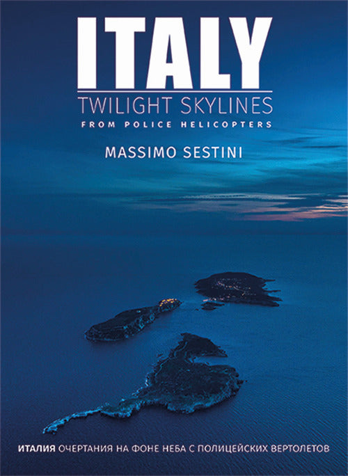 Italy. Twilight skylines from police helicopters. Ediz. inglese e russa