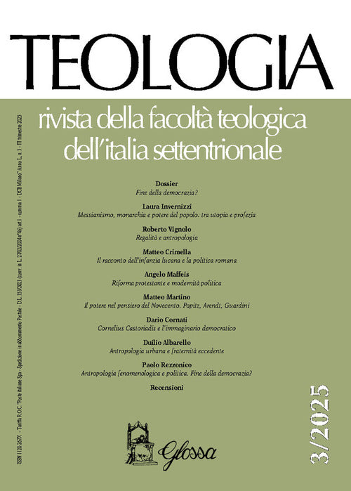 Teologia. Rivista della facoltà teologica dell'Italia settentrionale. Vol. 3