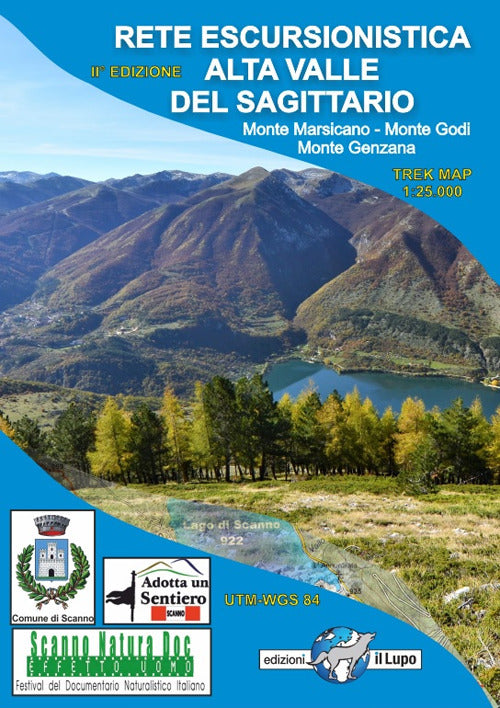 Cover of Carta rete escursionistica Alta Valle del Sagittario. Monte Marsicano-Monte Godi-Monte Genzana
