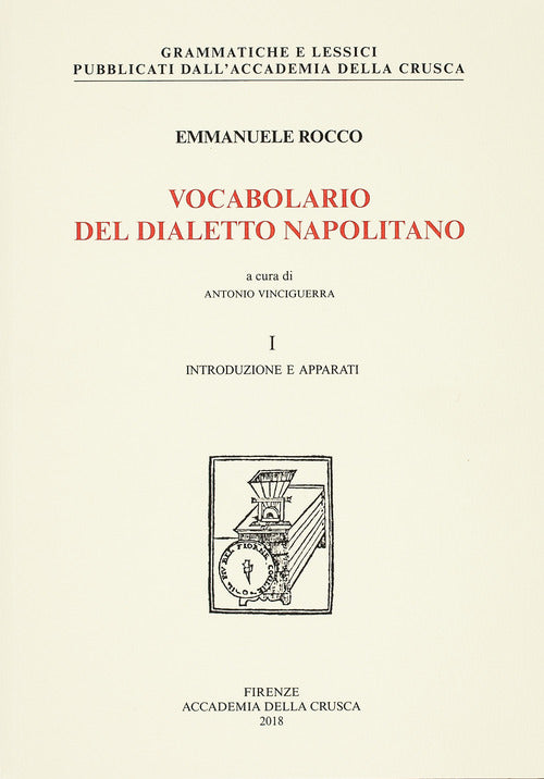 Cover of Vocabolario del dialetto napolitano