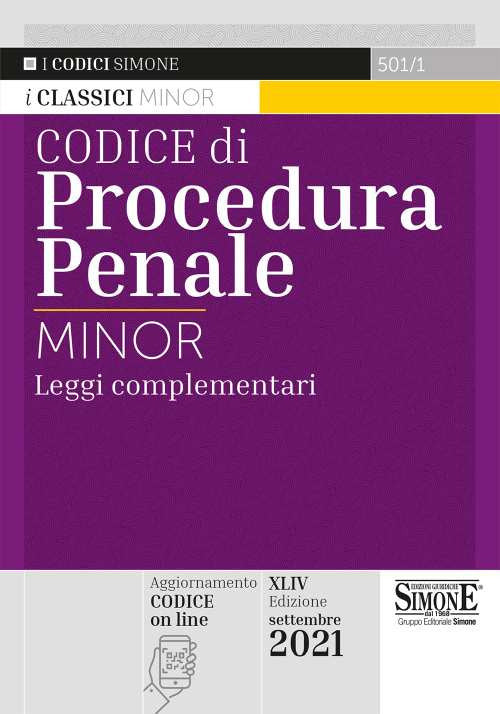 Cover of Codice di procedura penale e leggi complementari. Ediz. minor