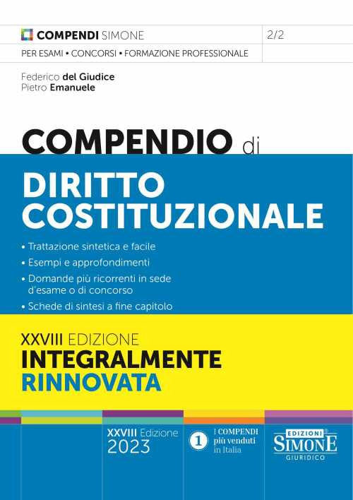 Cover of Compendio di diritto costituzionale