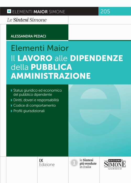 Cover of lavoro alle dipendenze della pubblica amministrazione