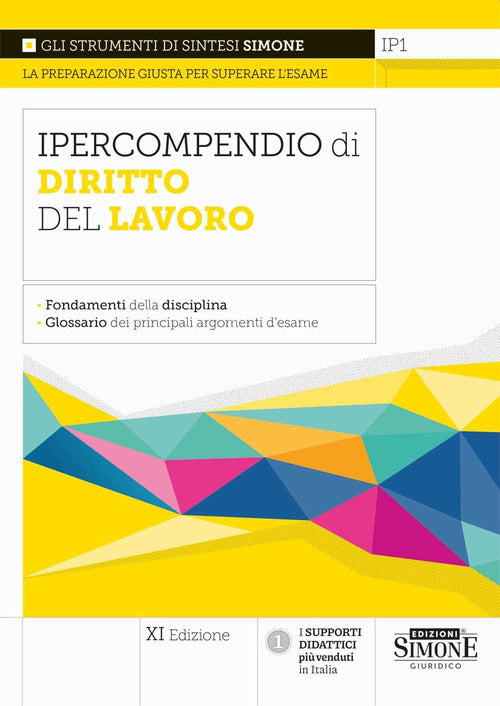Cover of Ipercompendio di diritto del lavoro. Fondamenti della disciplina. Glossario dei principali argomenti d’esame