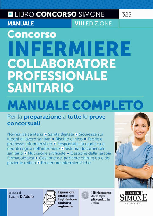 Cover of Concorso infermiere collaboratore professionale sanitario. Manuale completo per la preparazione a tutte le prove concorsuali