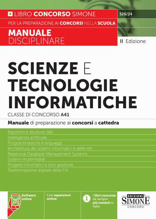 Scienze e tecnologie informatiche. Classe di concorso A41. Manuale disciplinare