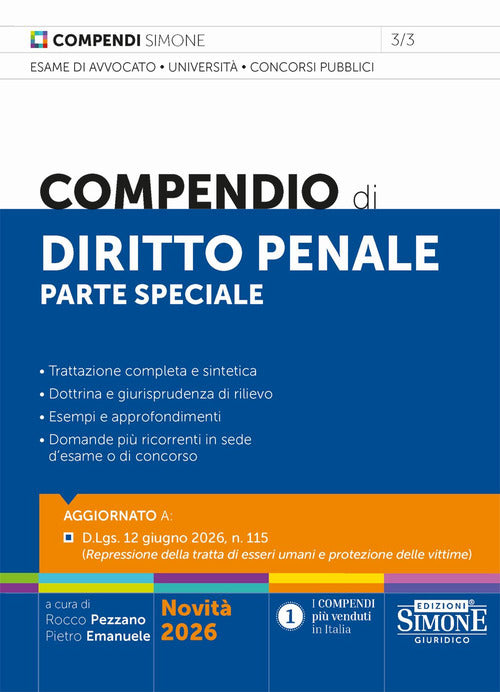 Manuale di diritto penale. Parte speciale