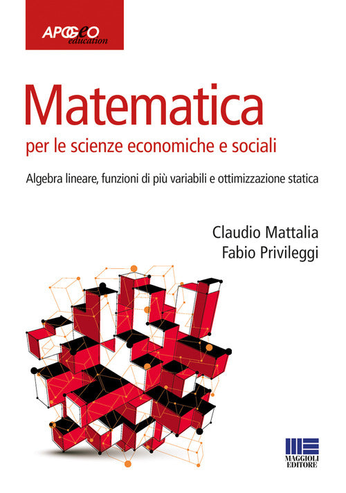 Cover of Matematica per le scienze economiche e sociali
