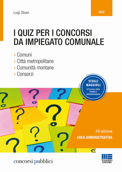 Cover of quiz per i concorsi da impiegato comunale