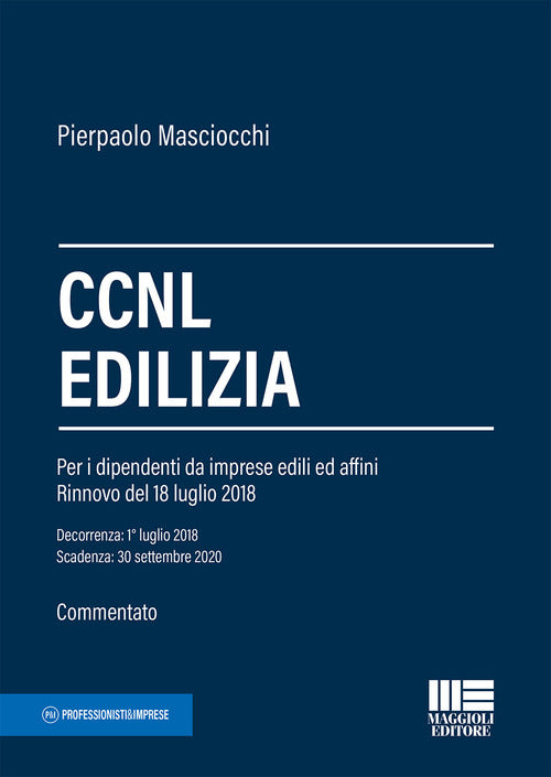 Cover of CCNL edilizia