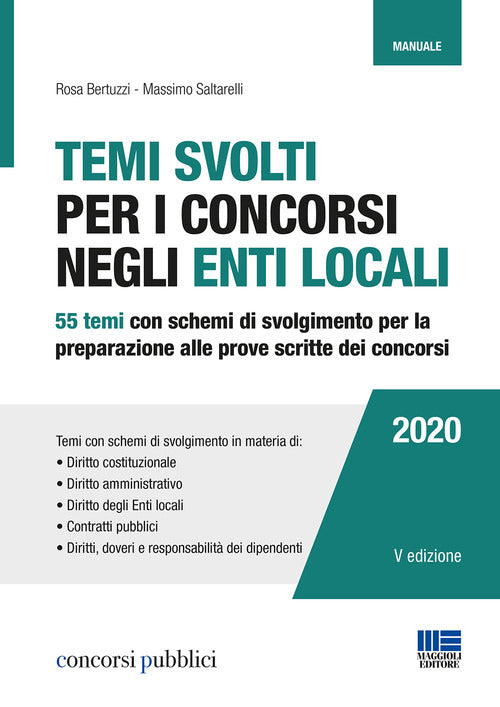 Cover of Temi svolti per i concorsi degli enti locali