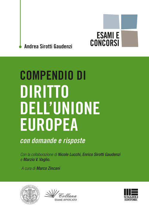 Cover of Compendio di diritto dell'Unione Europea