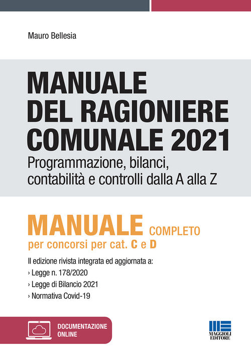 Cover of Manuale del ragioniere comunale 2021