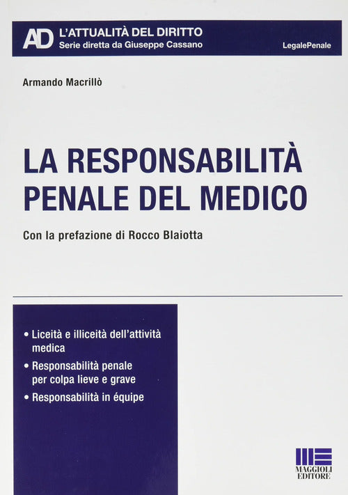 Cover of responsabilità penale del medico