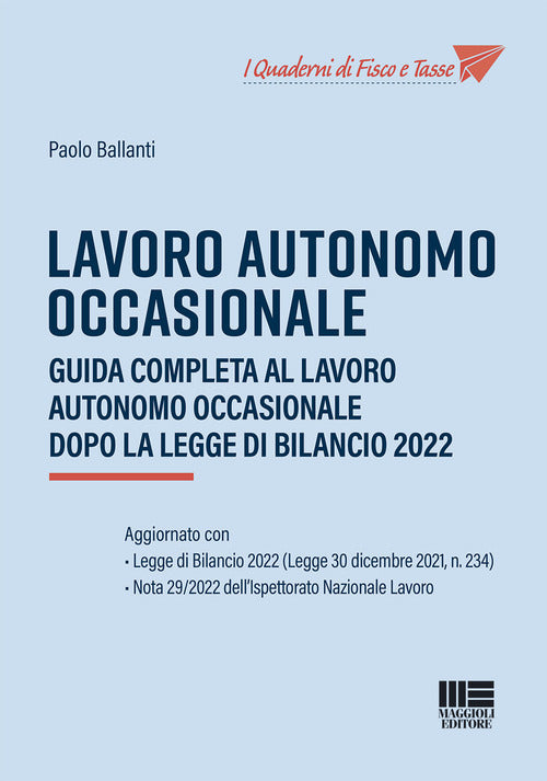 Cover of Lavoro autonomo occasionale