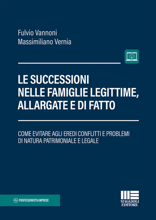 Cover of successioni nelle famiglie legittime, allargate e di fatto