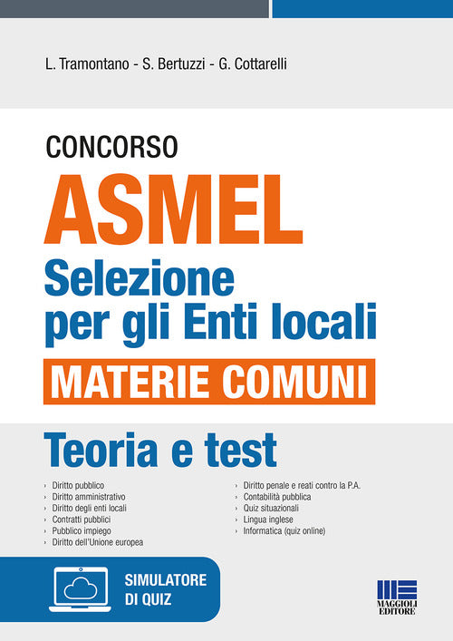 Cover of Concorso ASMEL. Selezione per gli Enti locali. Materie comuni