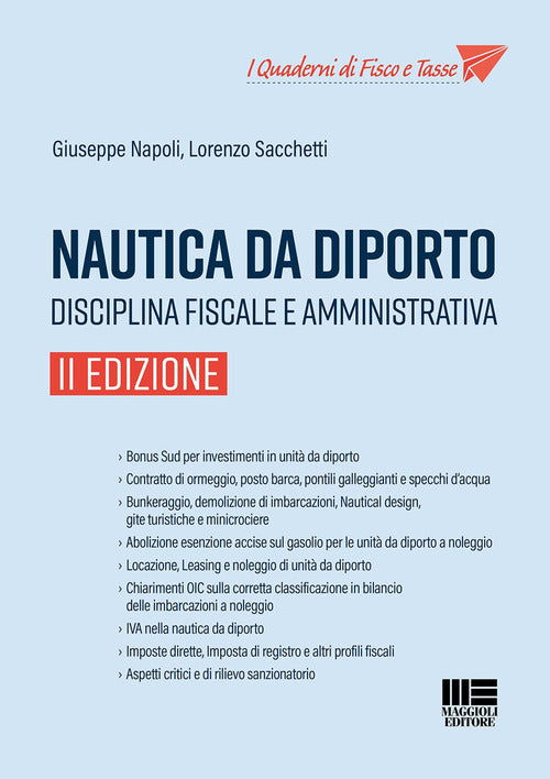 Cover of Nautica da diporto. Disciplina fiscale e amministrativa